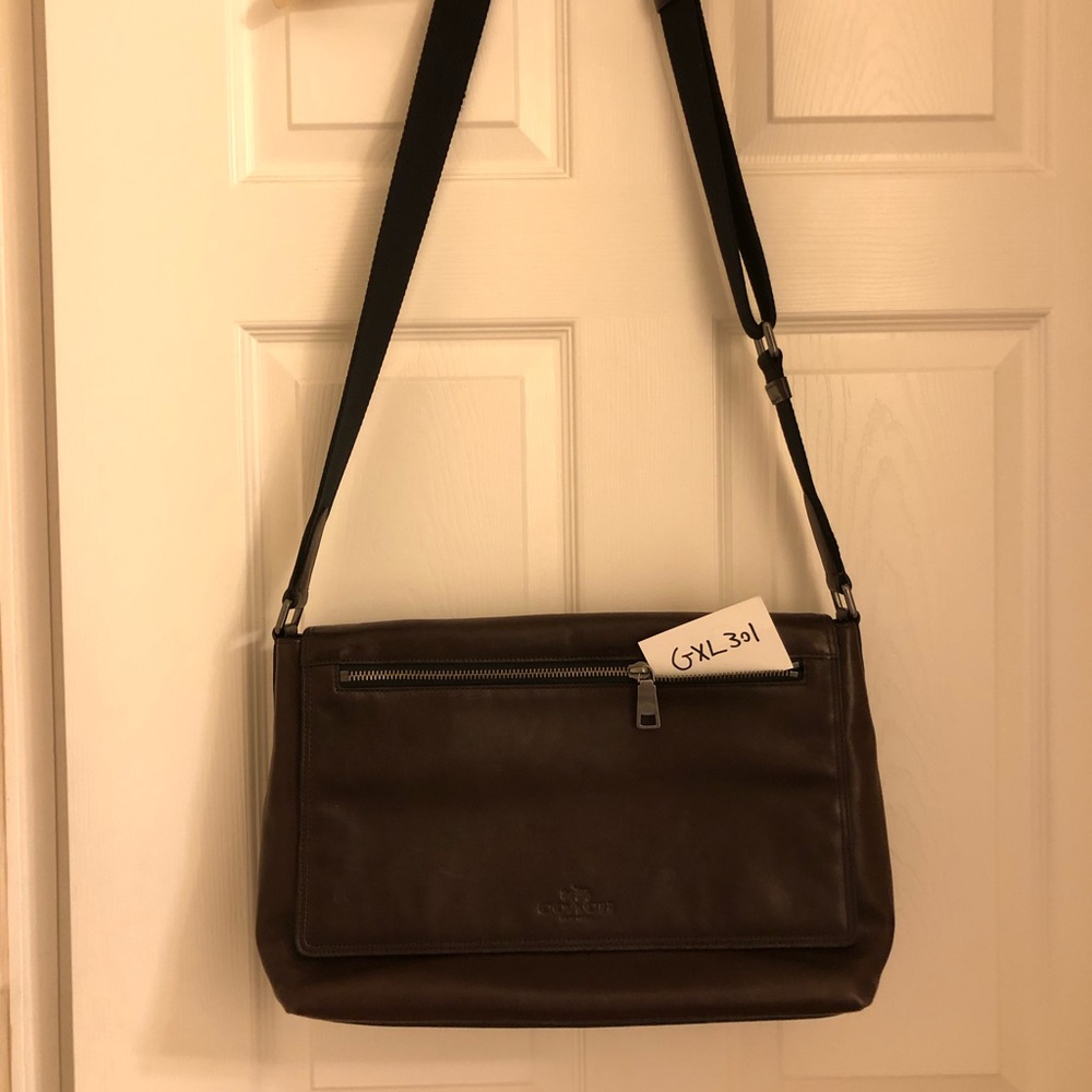 Coach Leather Messenger Bag